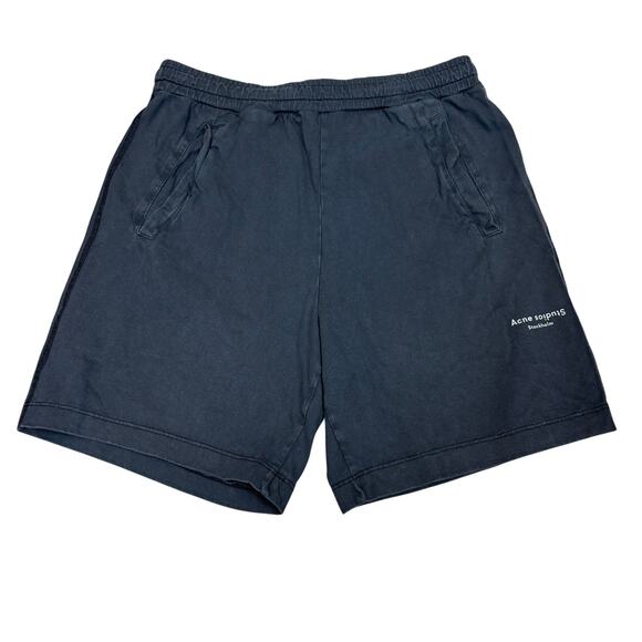 Acne Studios Fort Stamp Stockholm Logo Sweat Shorts Men's Small